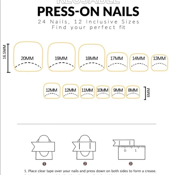 24pcs Butterfly Print Toenail, 1 Sheet of Tape & 1pc Nail File (COPY) - Picture 4 of 5